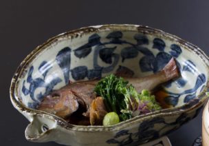 舞阪天然真鯛の煮付け〜地元野菜添え〜
