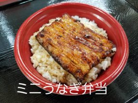 うなぎ 中川屋：ミニうなぎ弁当