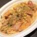 キノコとソーセージのトマトクリームパスタ